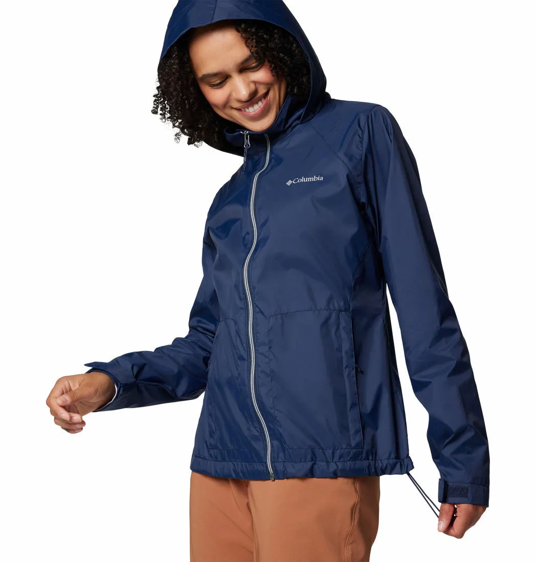 Columbia Women Blue Omni-Shield Switchback IV Waterproof Rain Jacket