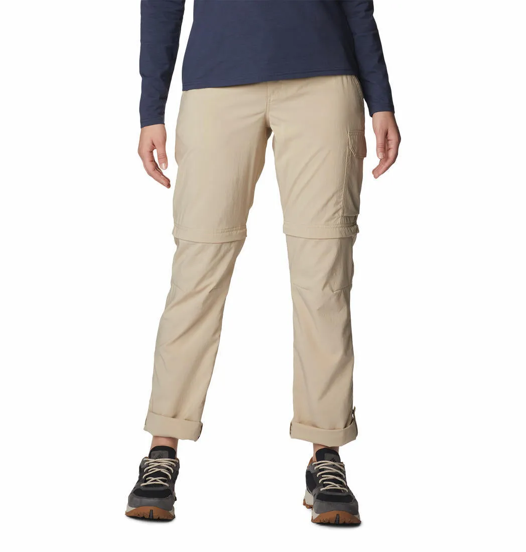 Columbia Women Brown Omni-Shade Silver Ridge Utility Convertible Pant