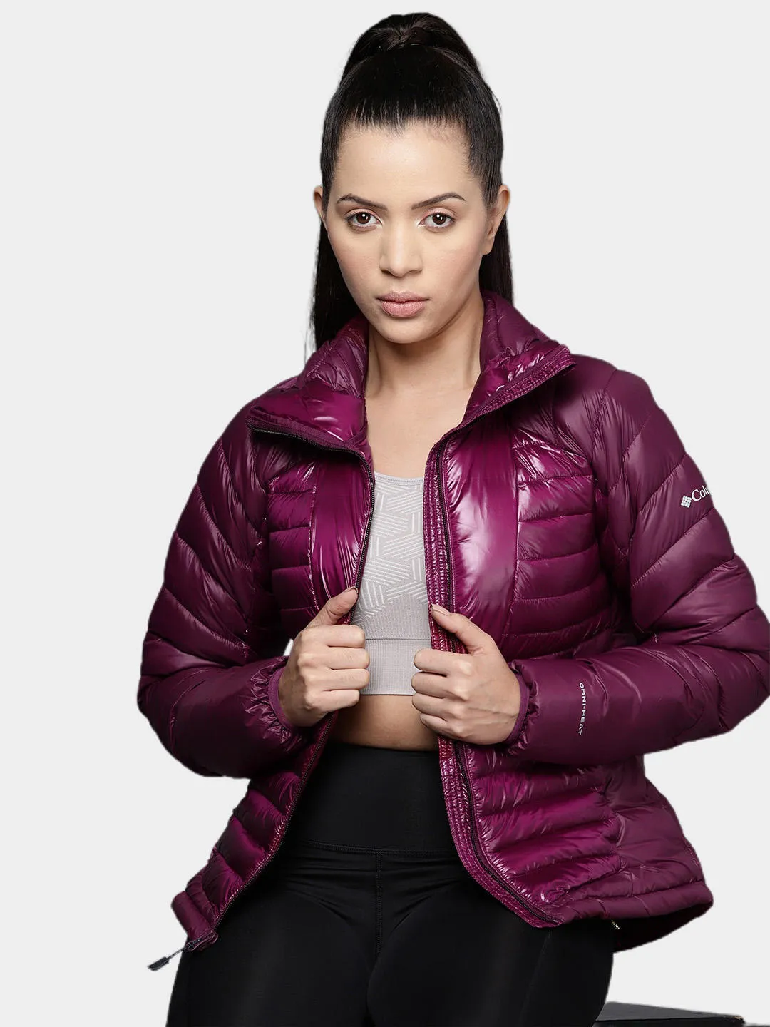 Columbia Women Red Omni-Heat Infinity Labyrinth Loop Jacket