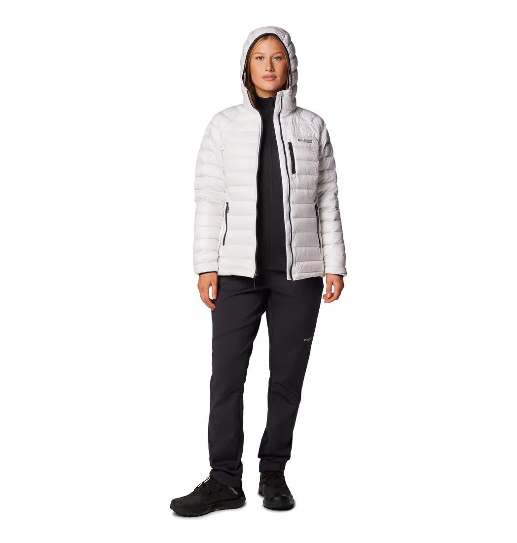 Columbia Women White Omni-Heat Arctic Hooded Down Jacket