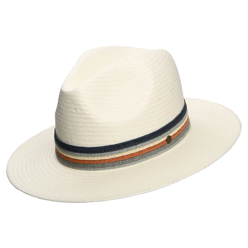 Failsworth Hats Corsica Toyo Straw Fedora Hat - Bleach
