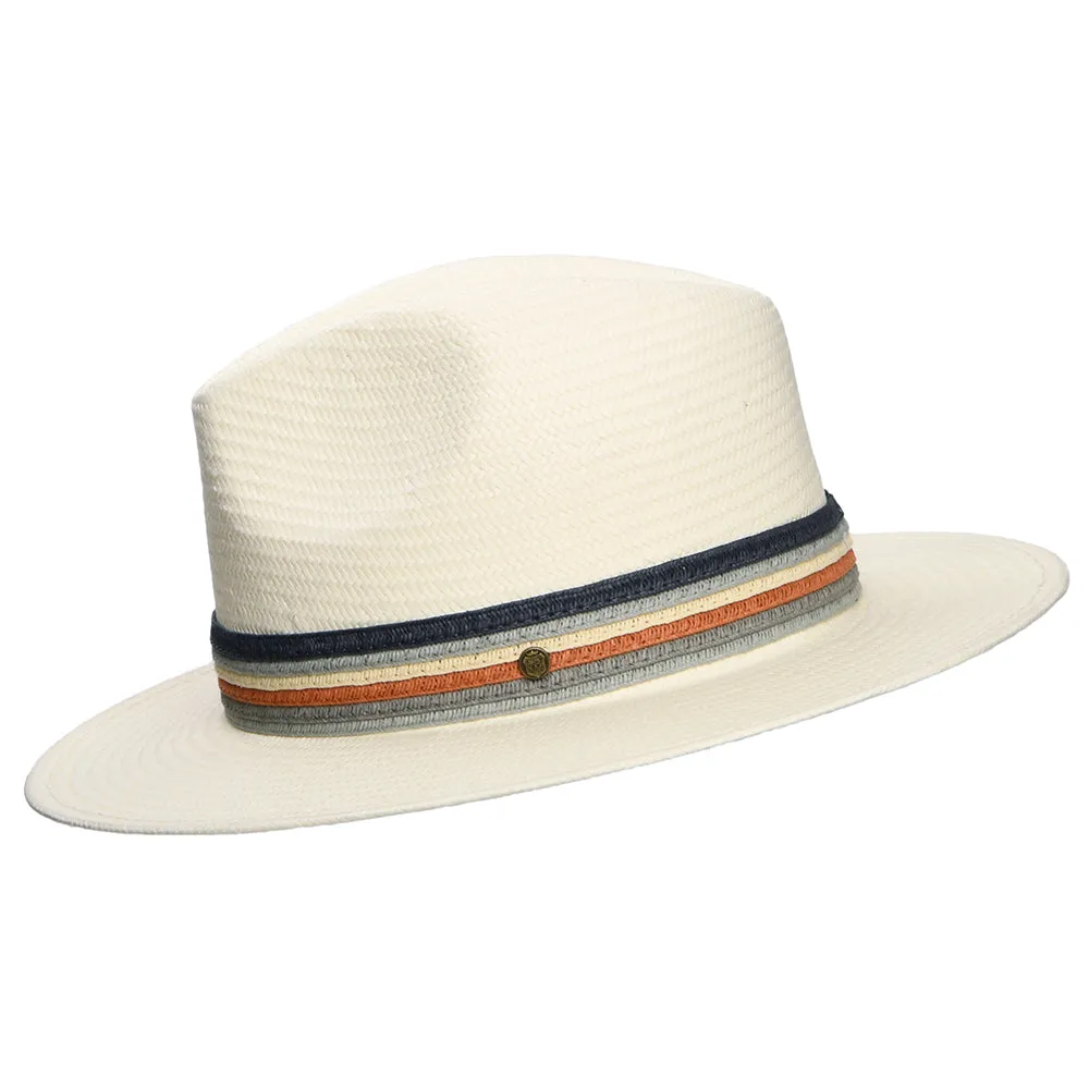 Failsworth Hats Corsica Toyo Straw Fedora Hat - Bleach