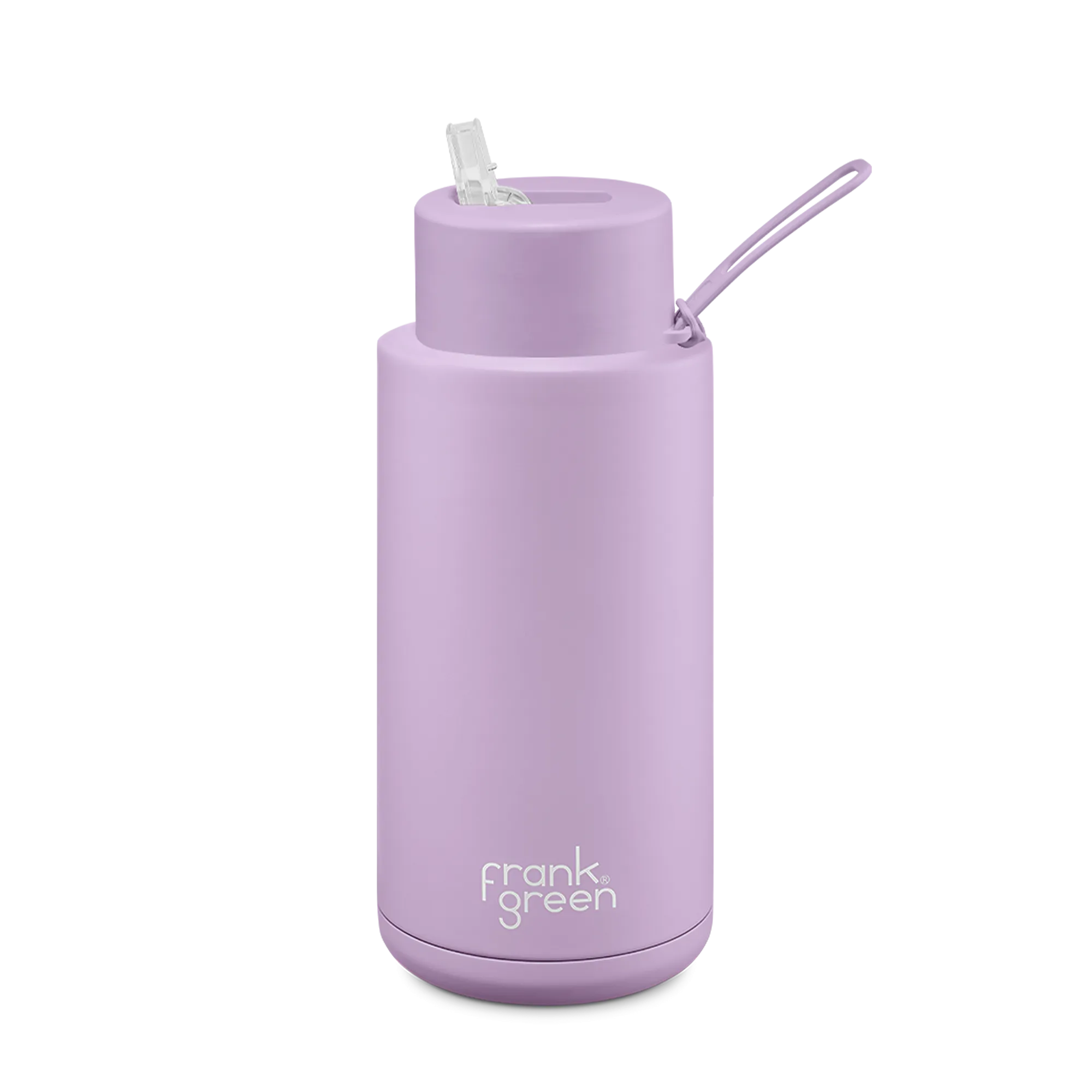 Frank Green 34oz/1000ml Reusable Bottle Straw Lilac Haze