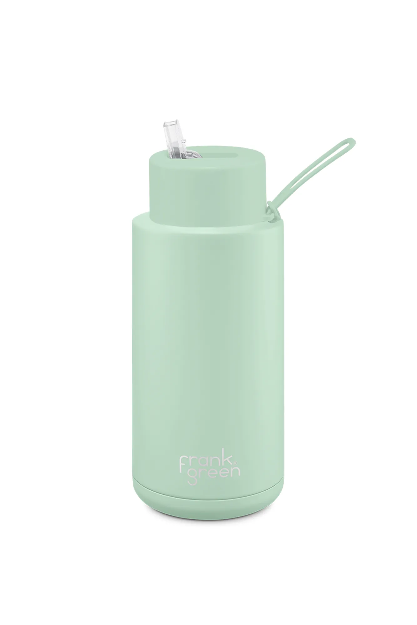Frank Green 34oz/1000ml Reusable Bottle Straw Mint Gelato