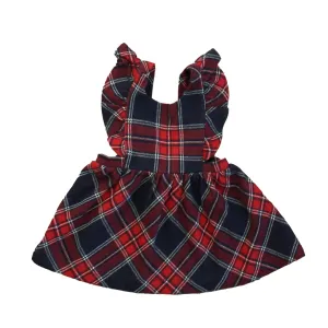Janie and Jack Girls Navy | Red Plaid Jumper