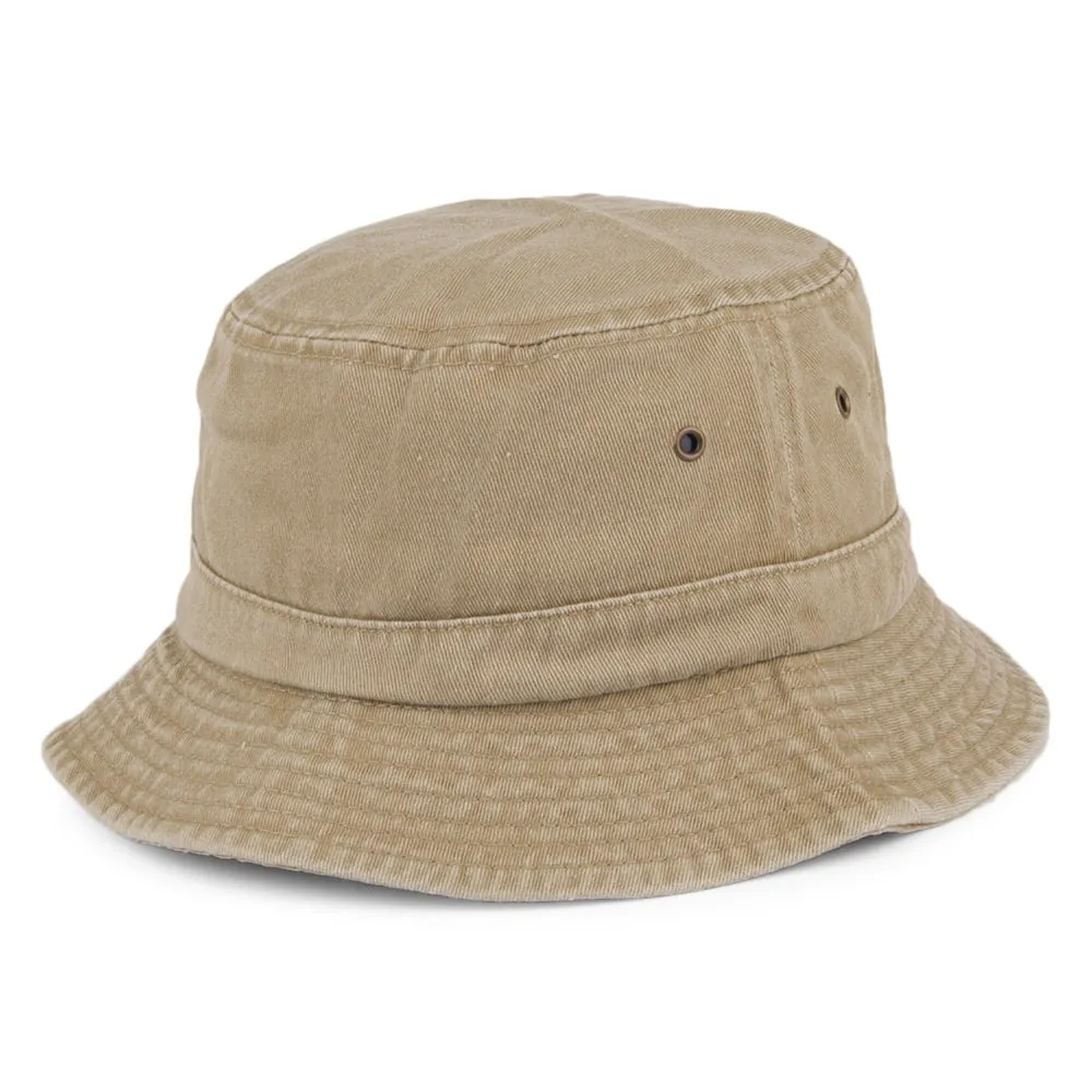 Jaxon & James Packable Cotton Bucket Hat - Khaki
