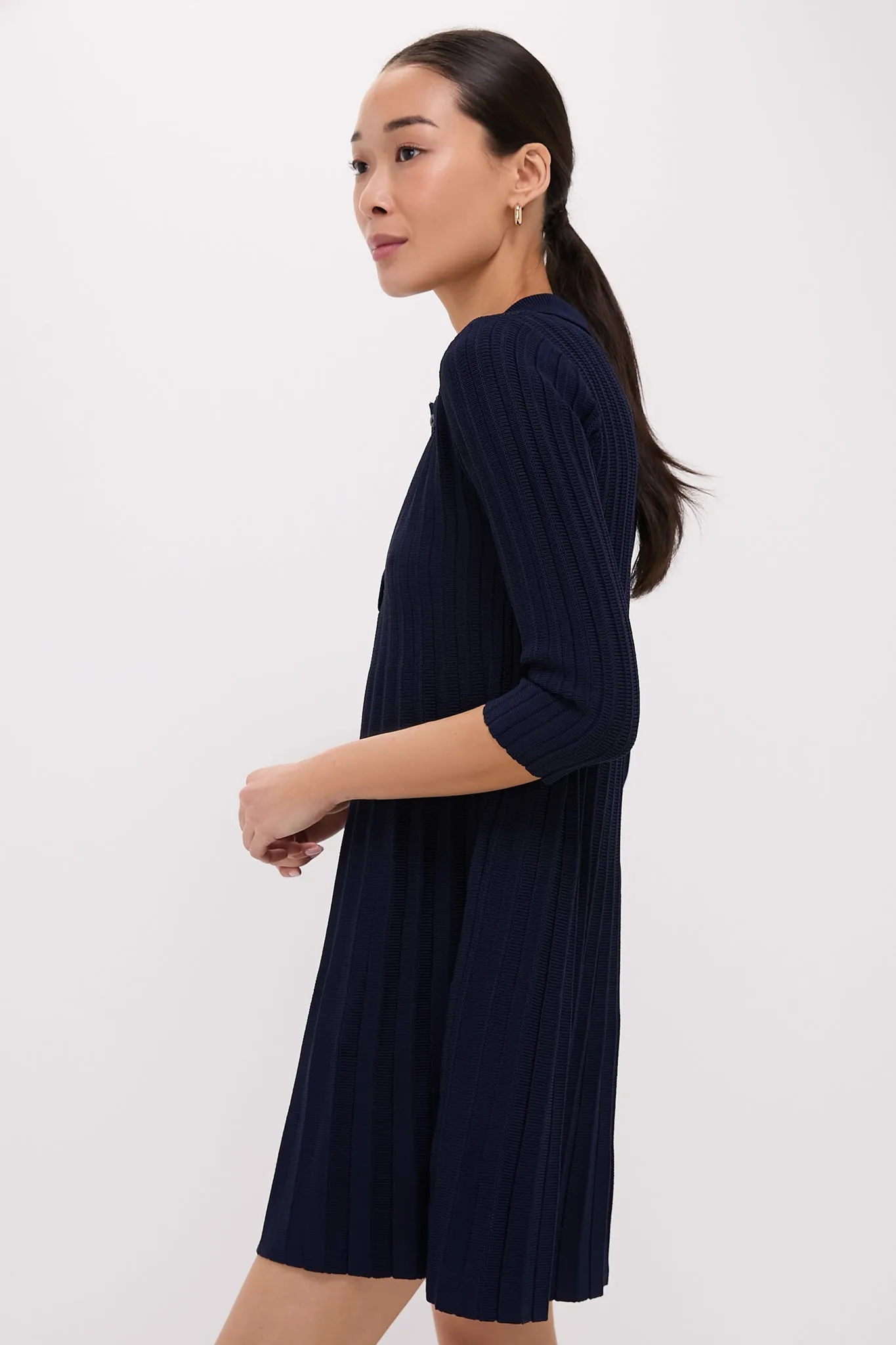 Navy Knit Landry Dress