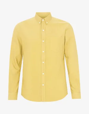 Organic Button Down Shirt - Lemon Yellow