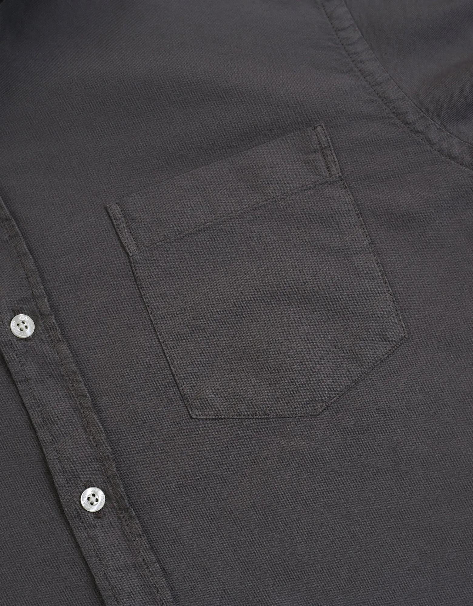 Organic Button Down Shirt - Storm Grey