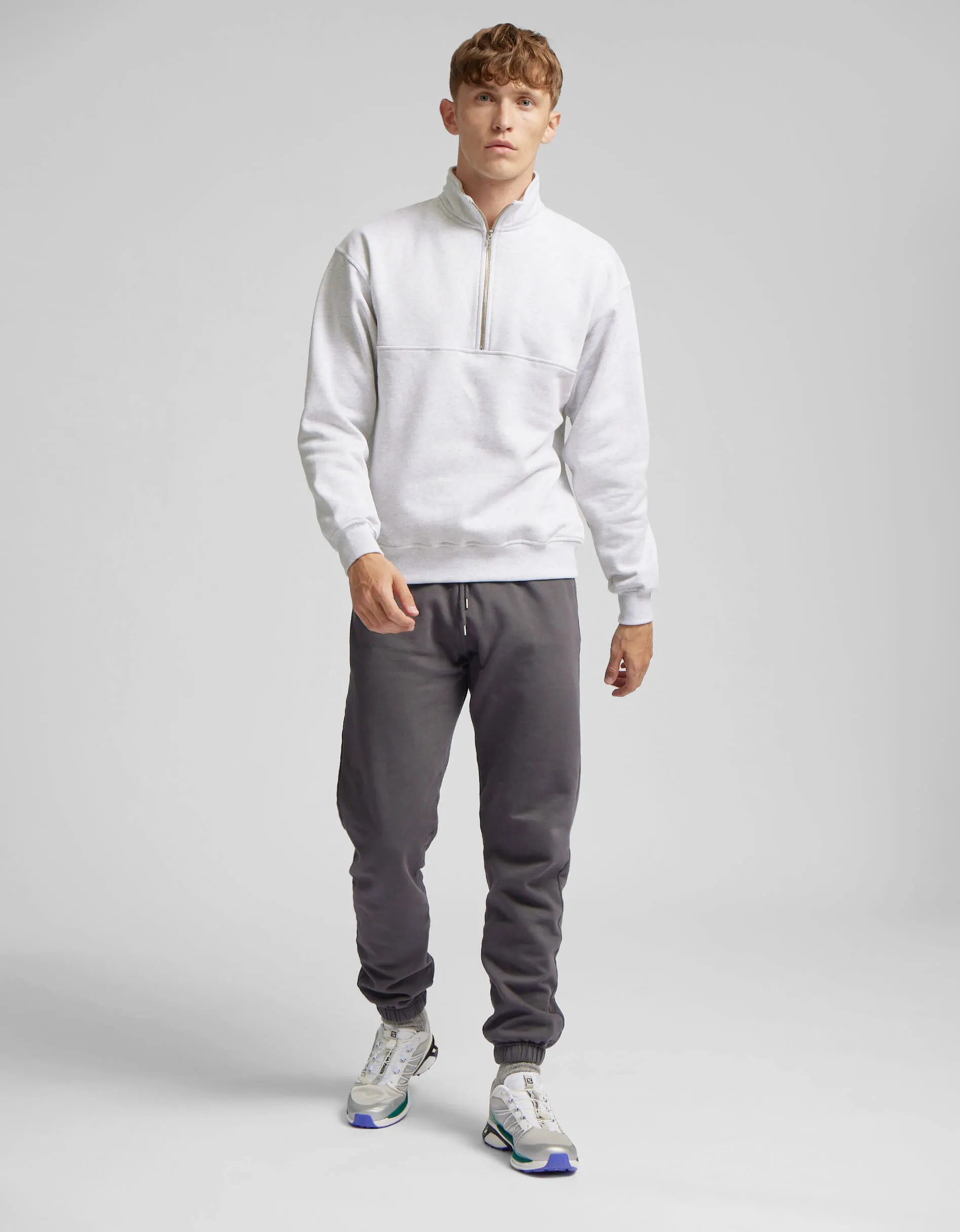 Organic Quarter Zip - Dusty Olive