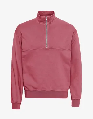 Organic Quarter Zip - Raspberry Pink