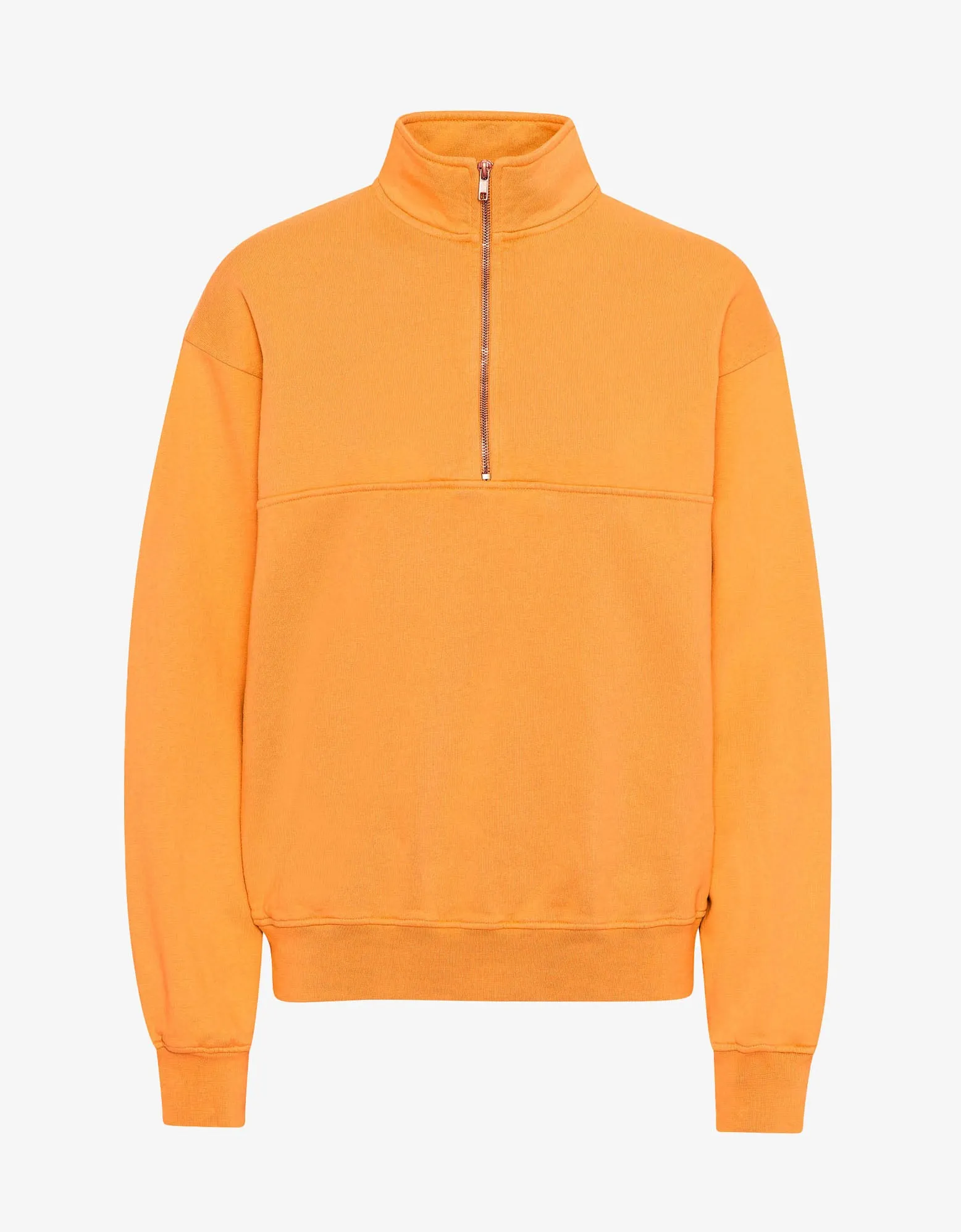 Organic Quarter Zip - Sunny Orange