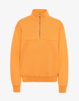Organic Quarter Zip - Sunny Orange