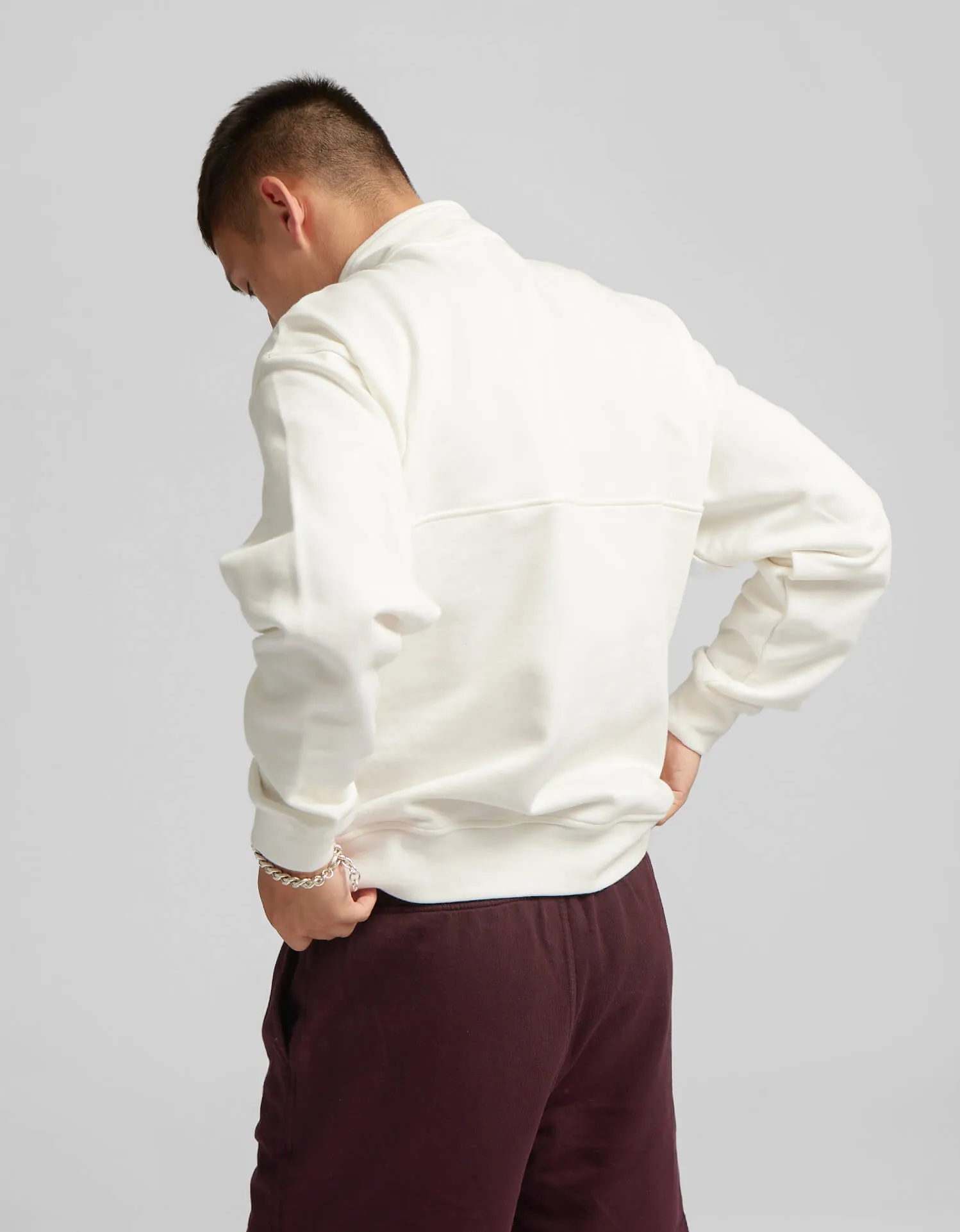 Organic Quarter Zip - Warm Taupe