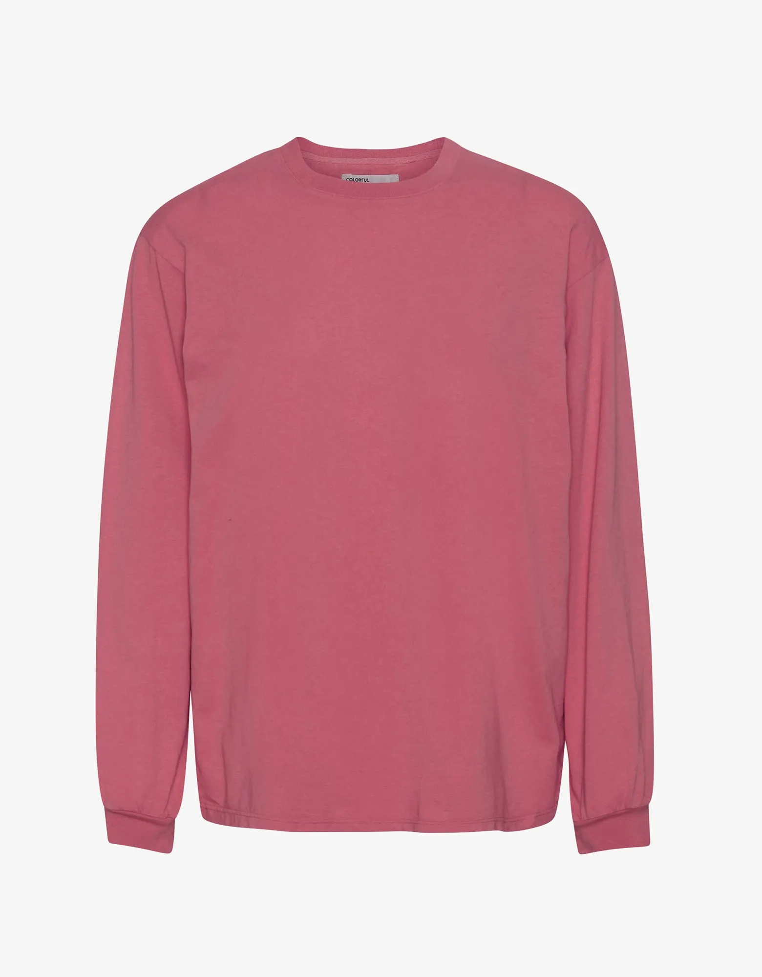 Oversized Organic LS T-shirt - Raspberry Pink