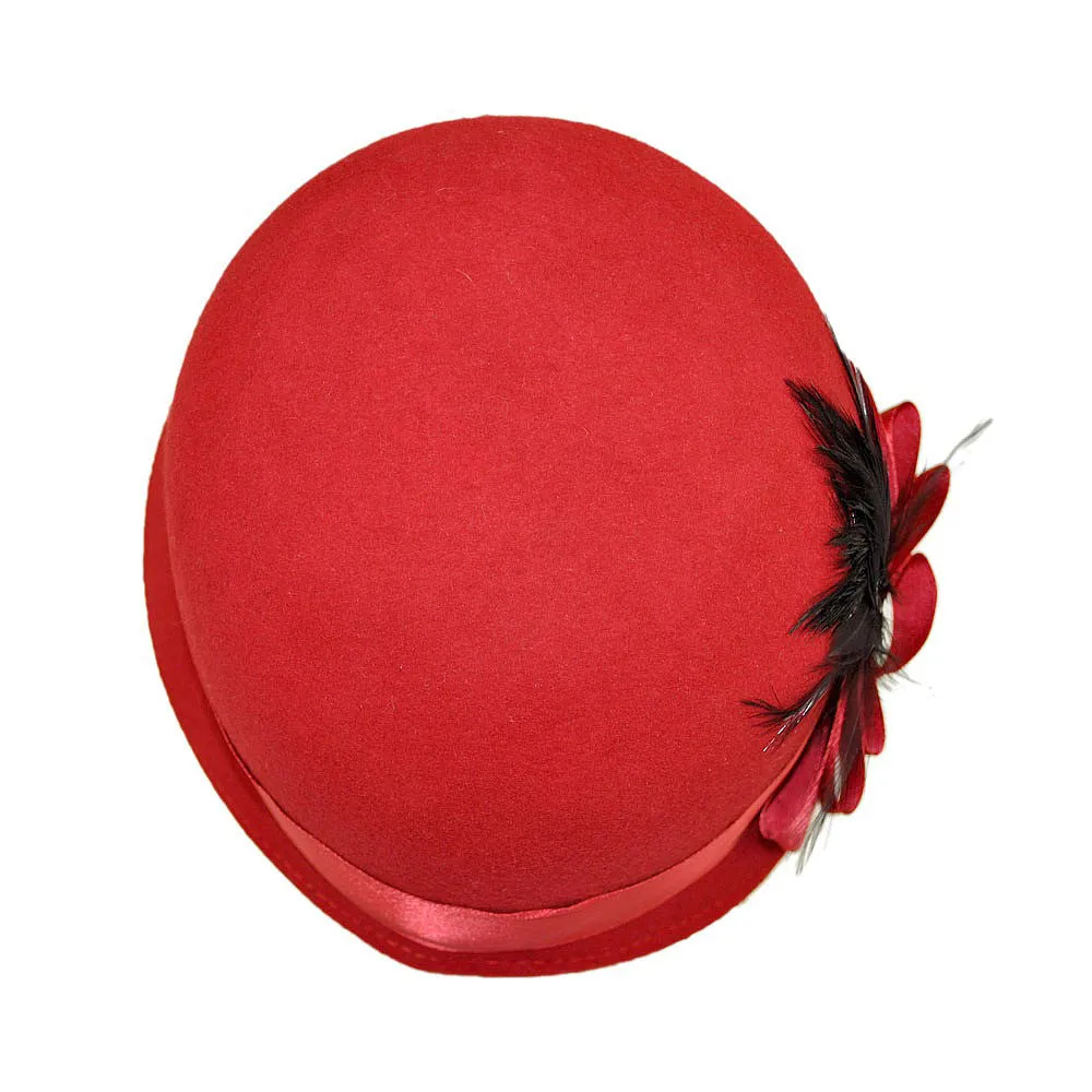 sur la tête Womens Chloe Cloche - Red